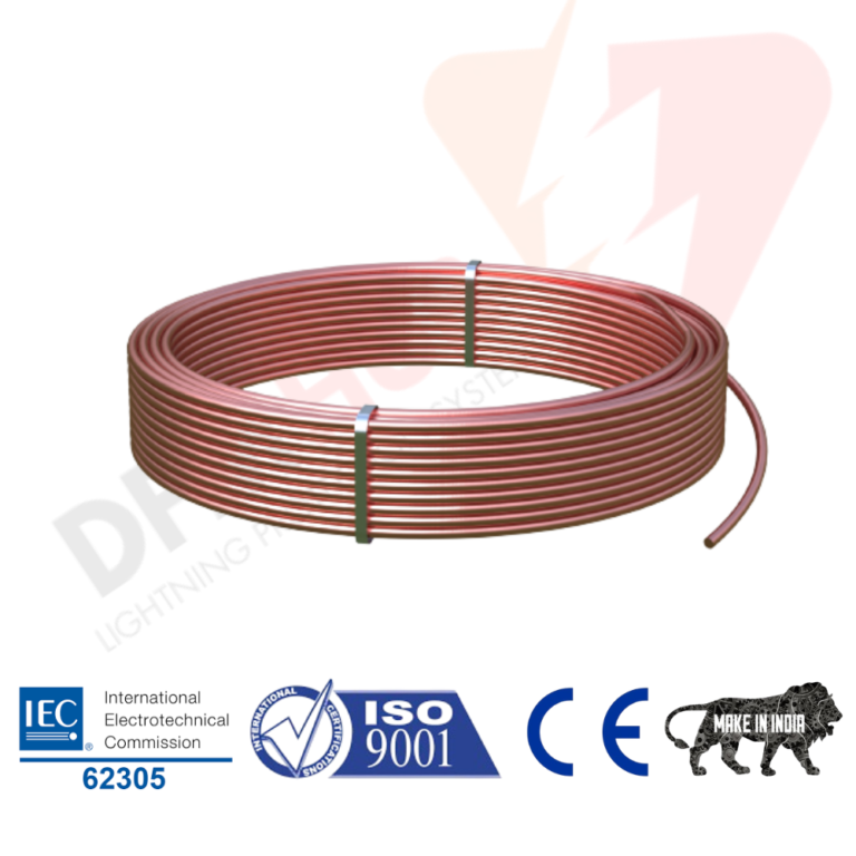 10mm Copper Bonded Conductor for Structural Lightning Protection | ARK Make by DFMHUB India